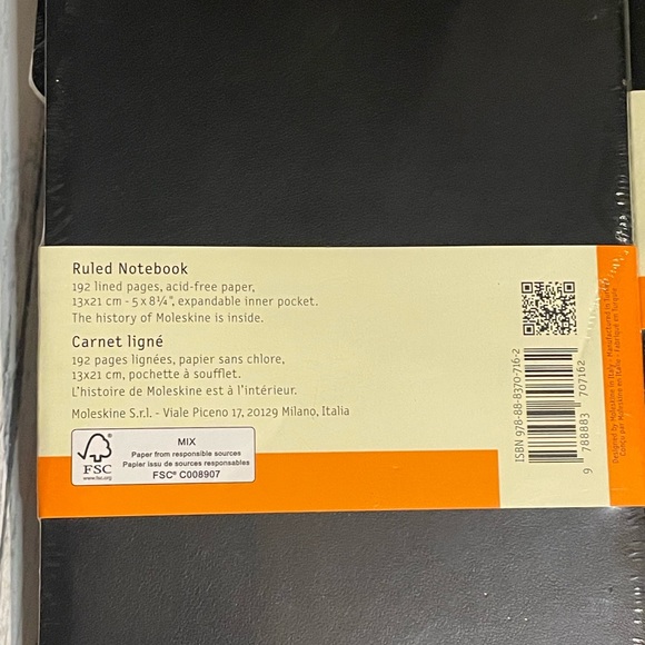 Moleskin Classic Collection Ruled Notebook Set Of 3 New Sealed - Picture 9 of 12